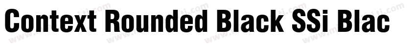 Context Rounded Black SSi Black字体转换